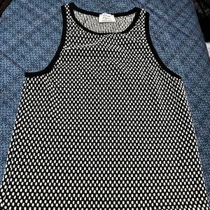 Zara Black and White Patterned Top